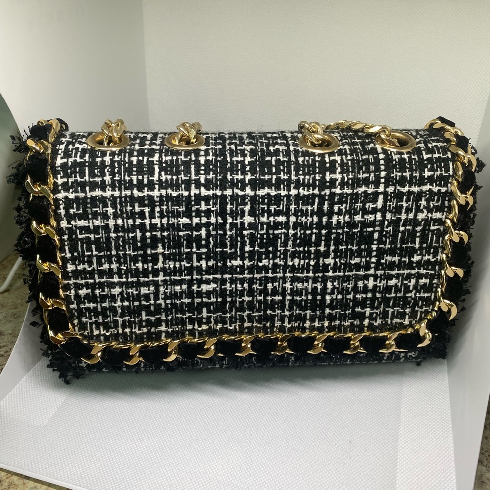 chicos Preowned Black/White Color, tweed fabric - Picture 6 of 8